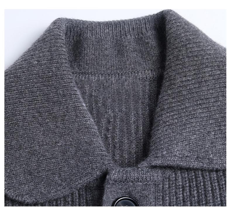 Men's double sleeve striped wool coat THOM TREND