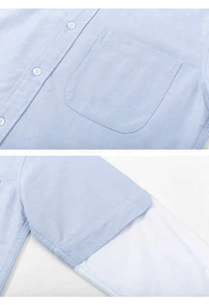 White and grey colorblock shirt（副本） THOM TREND