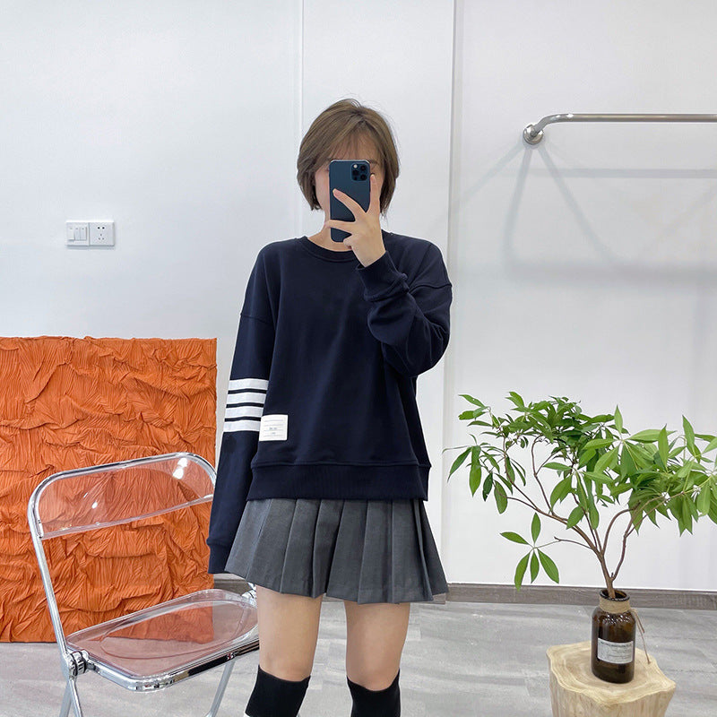 women's four stripe T-shirt sweater（复制） THOM TREND
