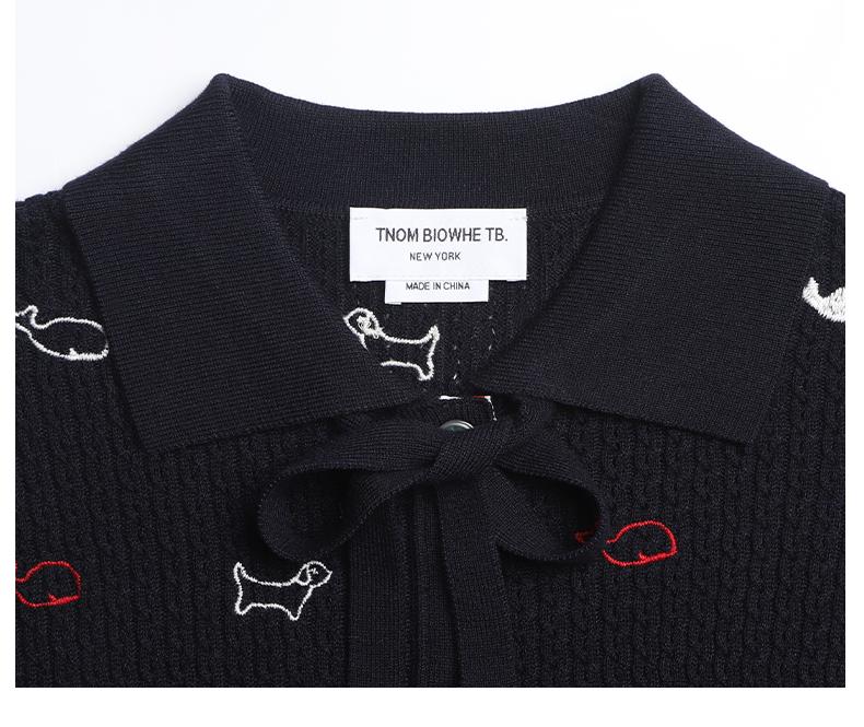 2025SS Animal Embroidery Lace-Up Thin Jacket THOM TREND