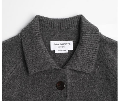 Unisex wool coat with webbing sleeves THOM TREND