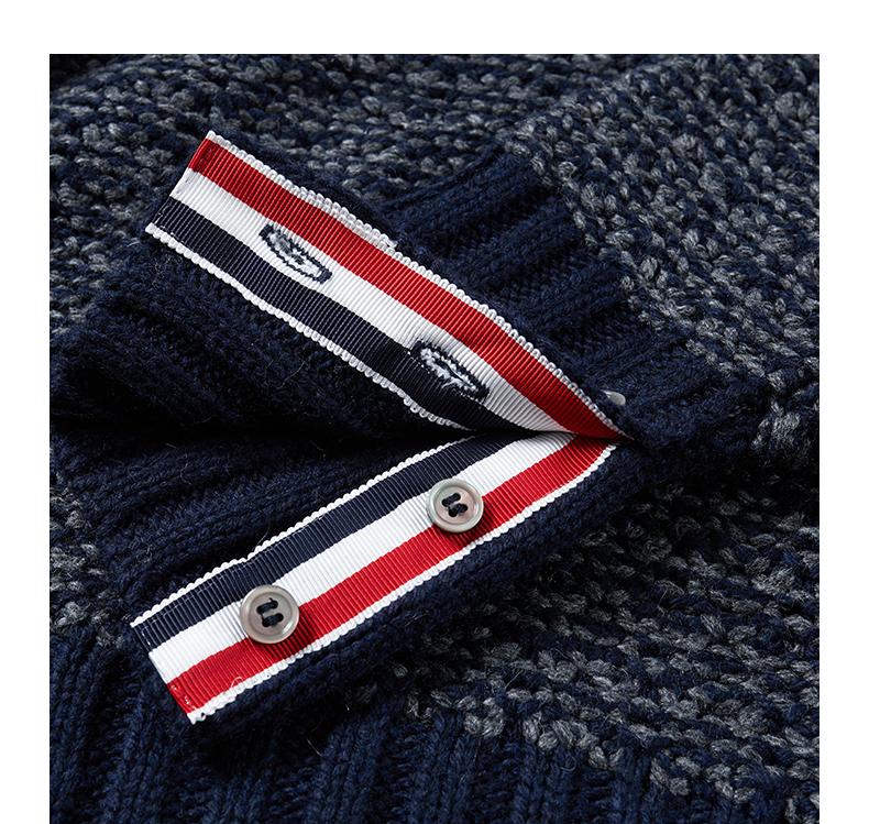 Snowflake Chunky Wool Crewneck Sweater THOM TREND