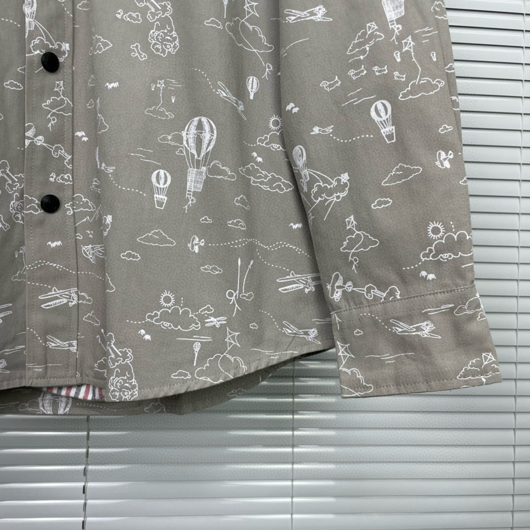 2025SS printed shirt THOM TREND