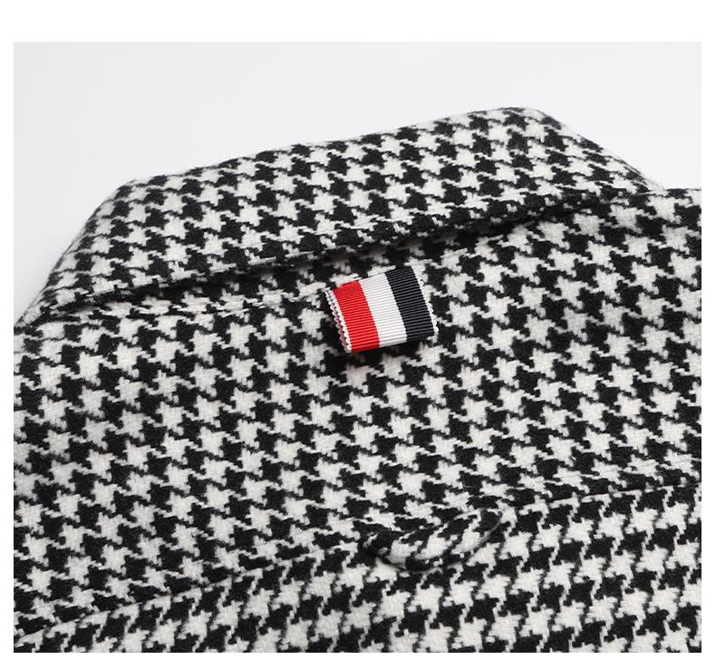 Men's Houndstooth Shirt Jacket THOM TREND