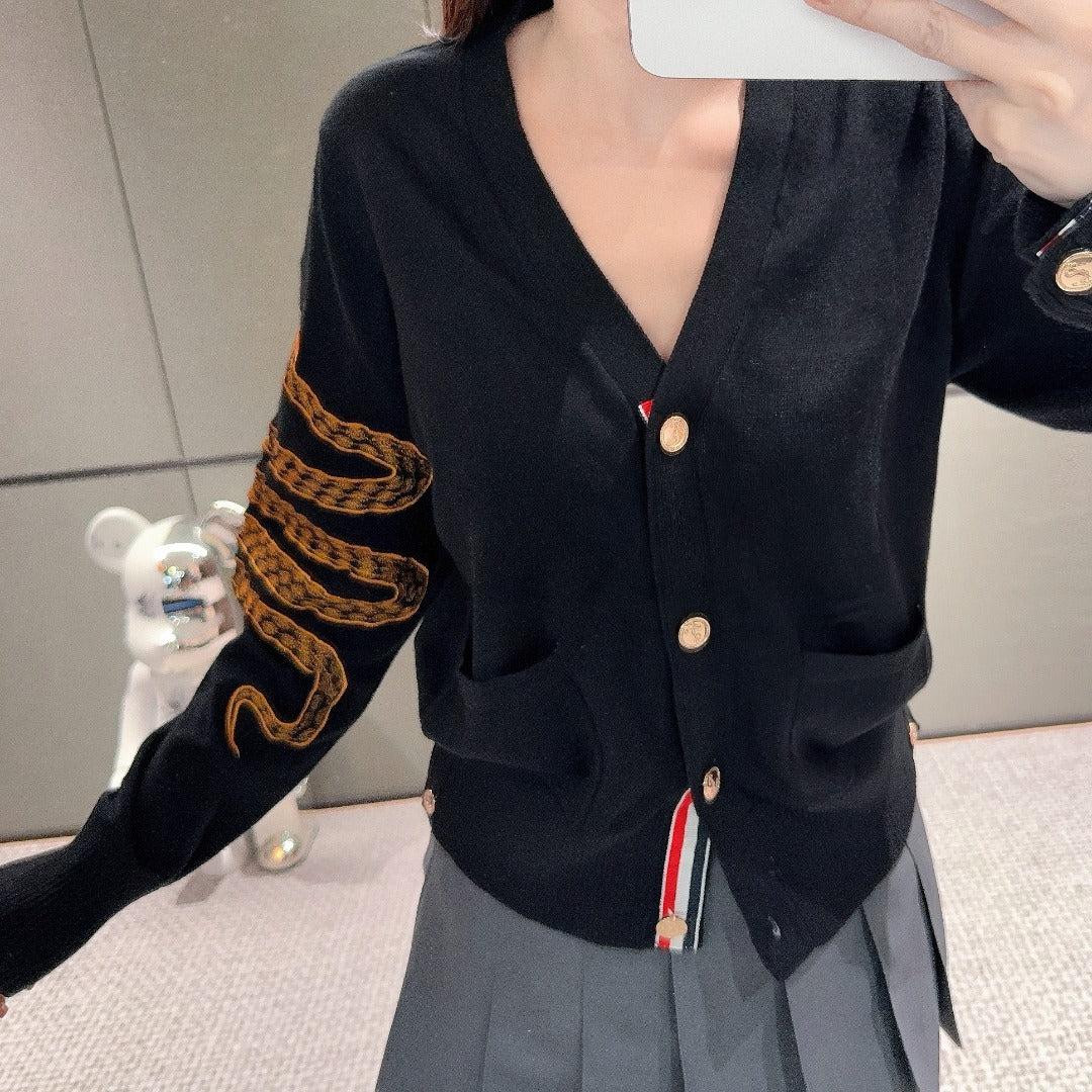 THOM Lapel knitted sweater jacket（复制） THOM TREND