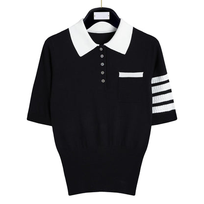 Women's back puppy polo short sleeve THOM TREND