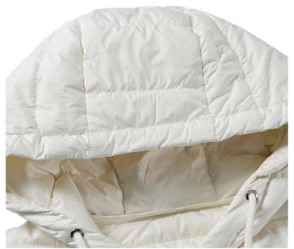 THOM Hooded down jacket with patchwork knitting THOM TREND