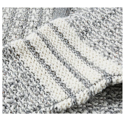 Unisex Snowflake Chunky Knit Sweater Jacket THOM TREND