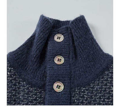Chunky knit lapel sweater THOM TREND