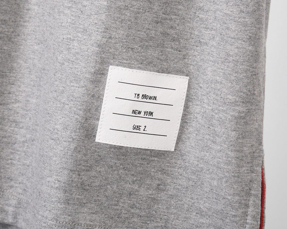 Unisex Striped Short Sleeve T-Shirt（副本） THOM TREND