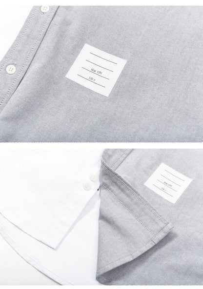 Puppy Print Back Slit Long Sleeve Shirt（副本） THOM TREND