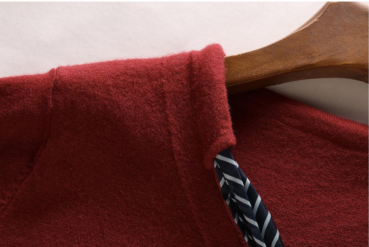 2025SS Tie-knitted scarf bow cardigan THOM TREND