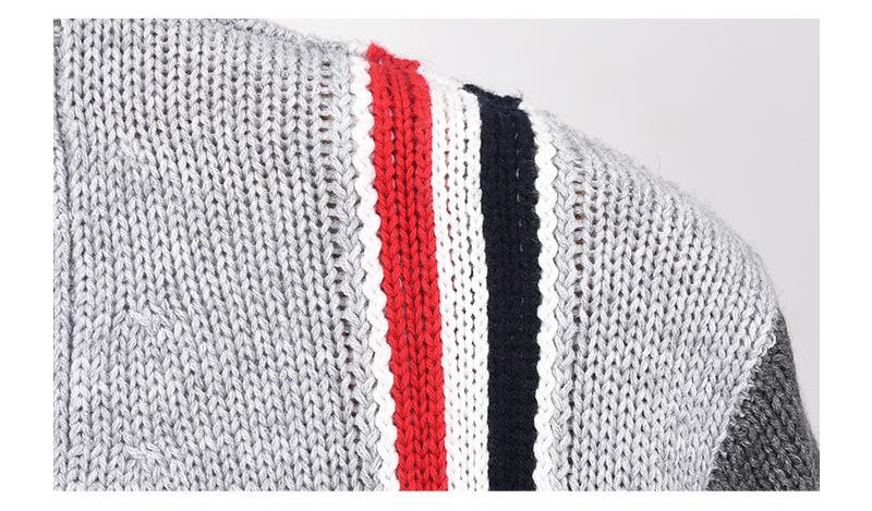 2025SSS Colorblock Cardigan Sweater THOM TREND