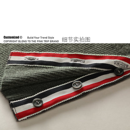 2025SS  Colorblock Cardigan Sweater THOM TREND