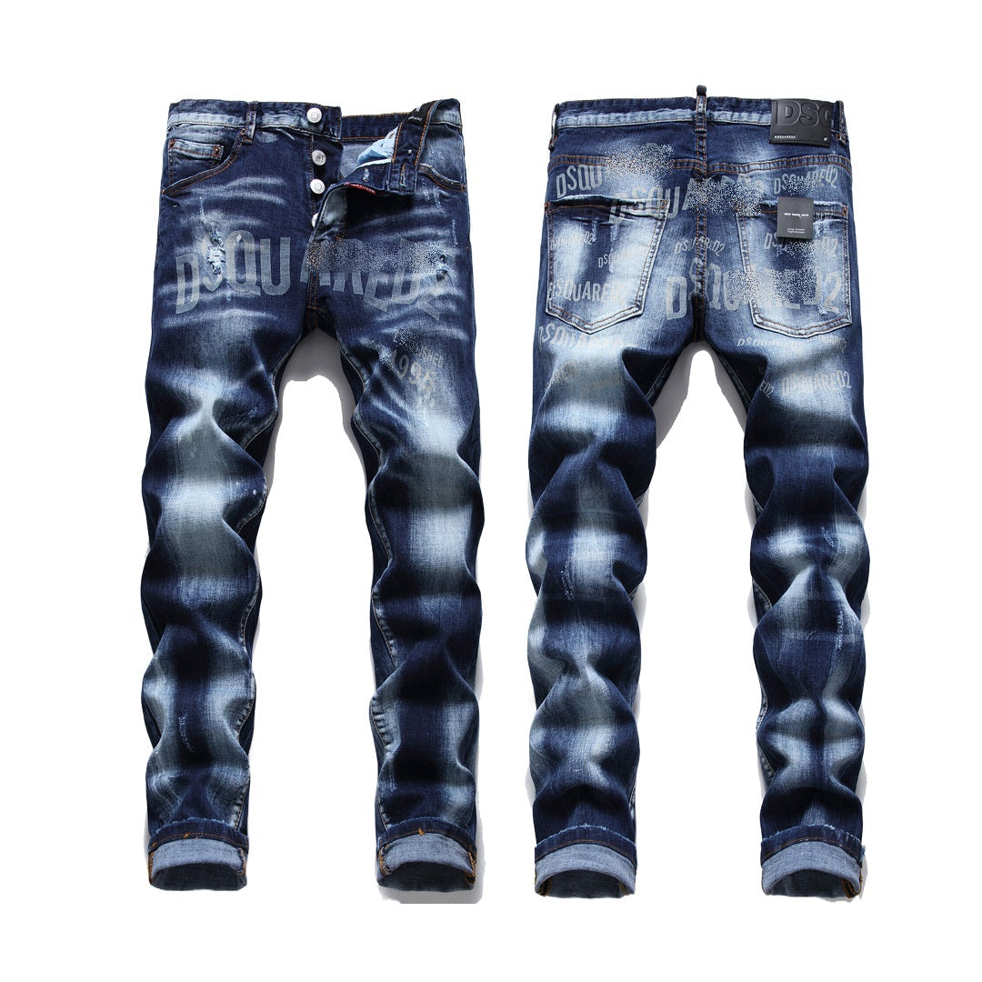 New-DSQ2 2024ss printing Jeans