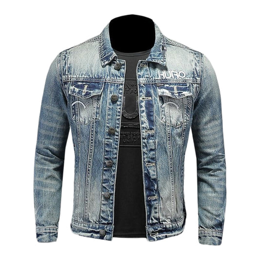 New-DSQ2 Distressed Denim Jacket