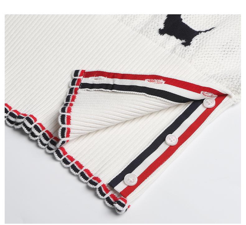 Crew neck hollow pullover sweater（副本） THOM TREND