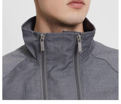 2025SS Men's double zipper stand collar jacket THOM TREND