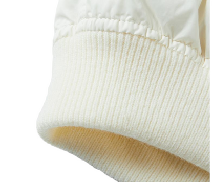 THOM Hooded down jacket with patchwork knitting THOM TREND