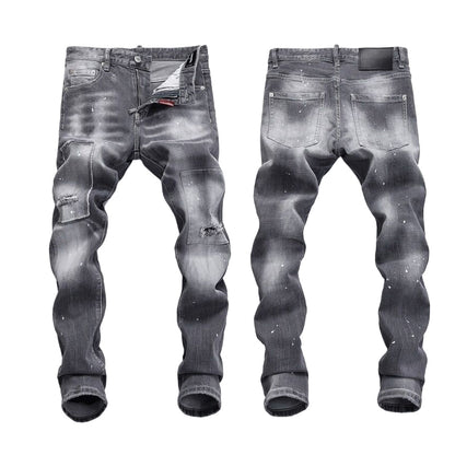 New-DSQ2 Distressed stretch fit Jeans