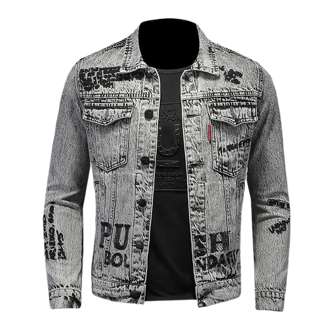 New-DSQ2 Distressed Denim Jacket