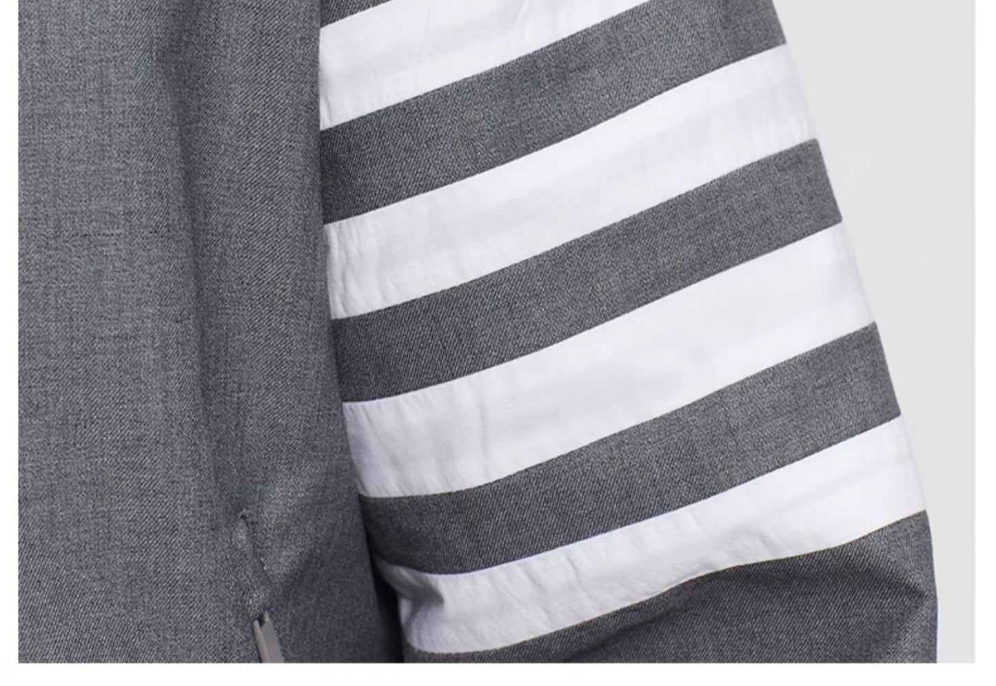 2025SS Men's double zipper stand collar jacket THOM TREND