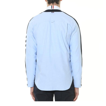 Grey Four-Bar Contrast Sweater Jacket THOM TREND