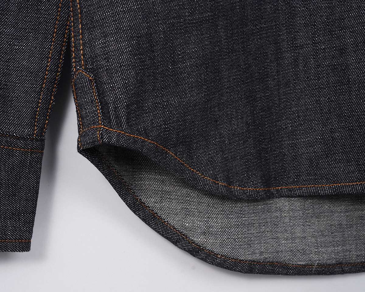 2025SS snake embroidered denim shirt THOM TREND