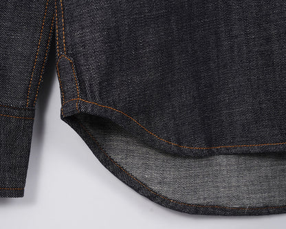 2025SS snake embroidered denim shirt THOM TREND