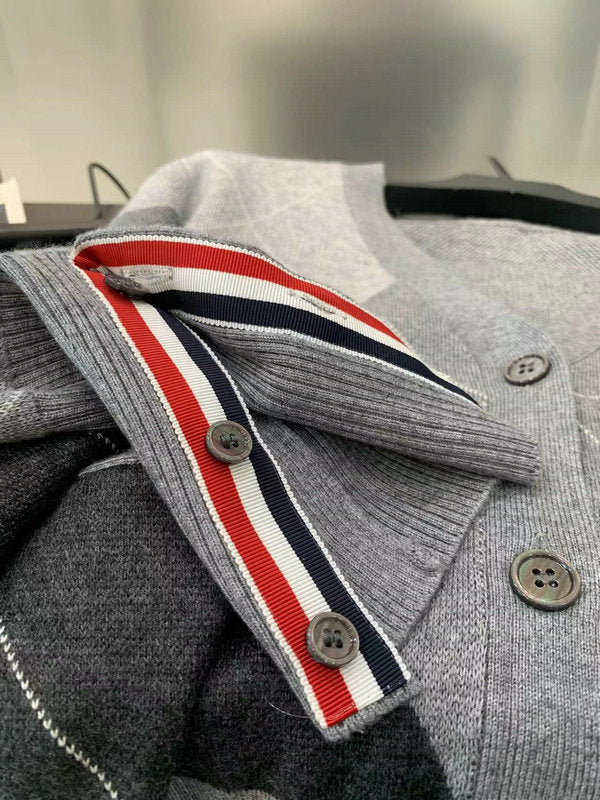 2025SS diamond pattern cardigan THOM TREND