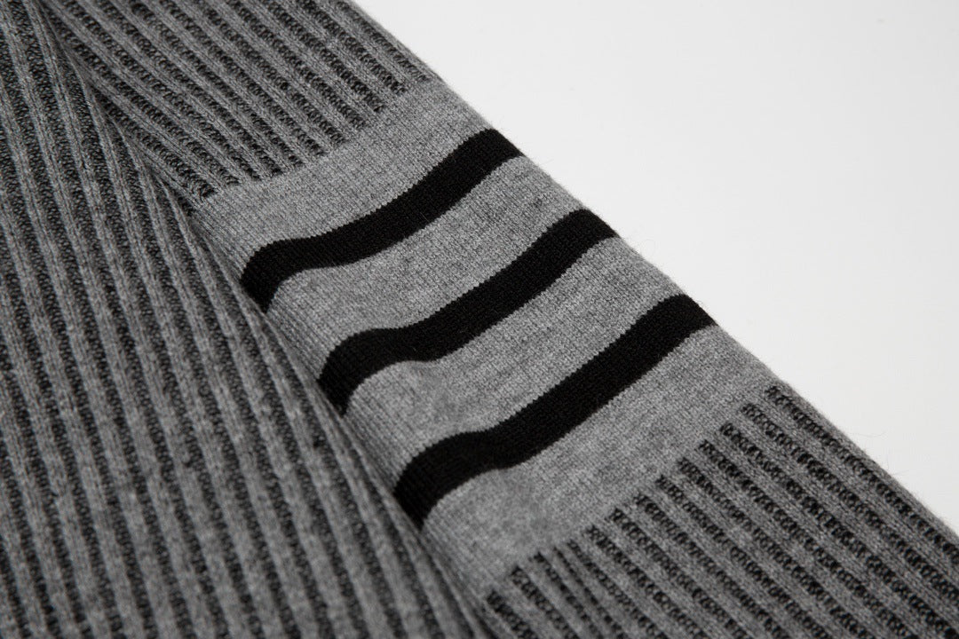 2025SS Colorblock four-bar sweater THOM TREND