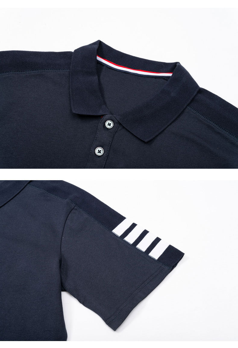 2025SS Four-bar sleeve T-shirt THOM TREND