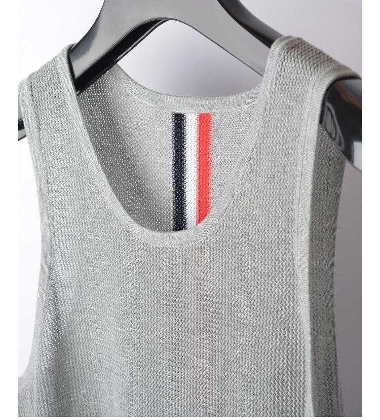 Unisex Hollow Mesh Sleeveless T-Shirt THOM TREND