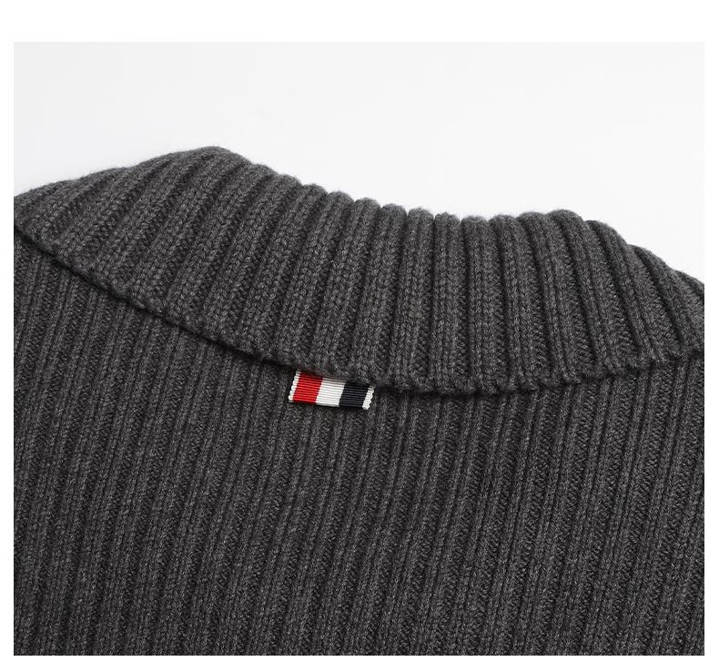 Men's four-bar lapel sweater jacket THOM TREND