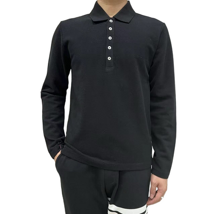 2025SS Lapel long-sleeved T-shirt THOM TREND