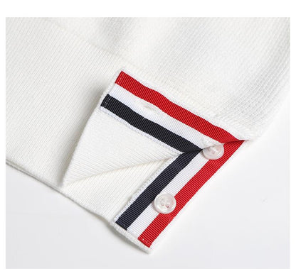 Ladies V-neck ribbed knit short sleeves（副本） THOM TREND