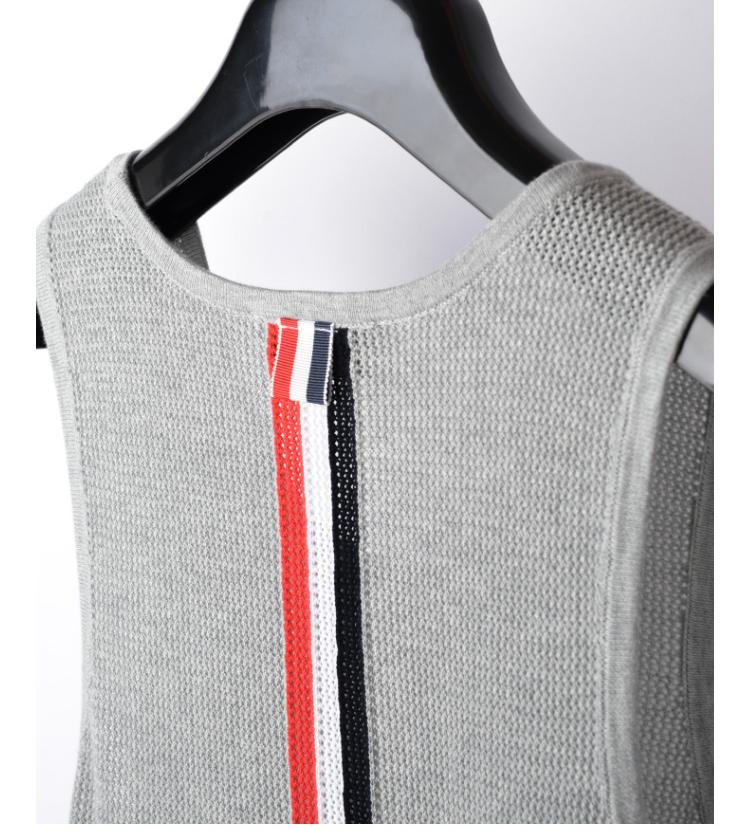 Unisex Hollow Mesh Sleeveless T-Shirt THOM TREND