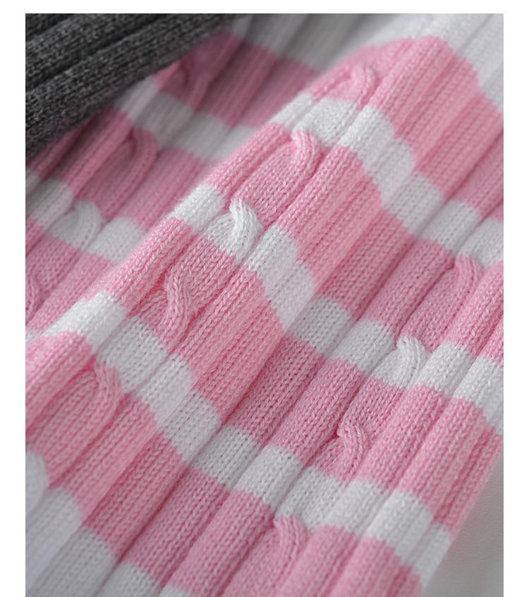 Women's contrast color knitted POLO short sleeve THOM TREND