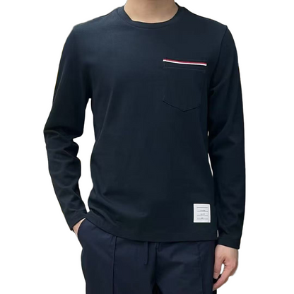 2025SS  chest pocket long-sleeved T-shirt THOM TREND