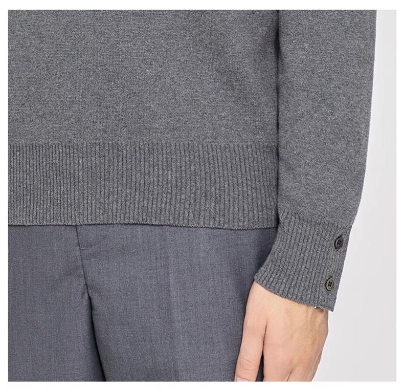 2025 round neck pullover sweater THOM TREND