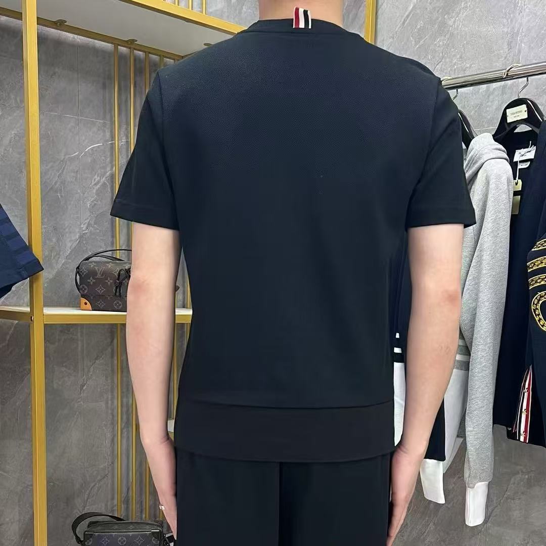 2025SS Short-sleeved solid color THOM TREND