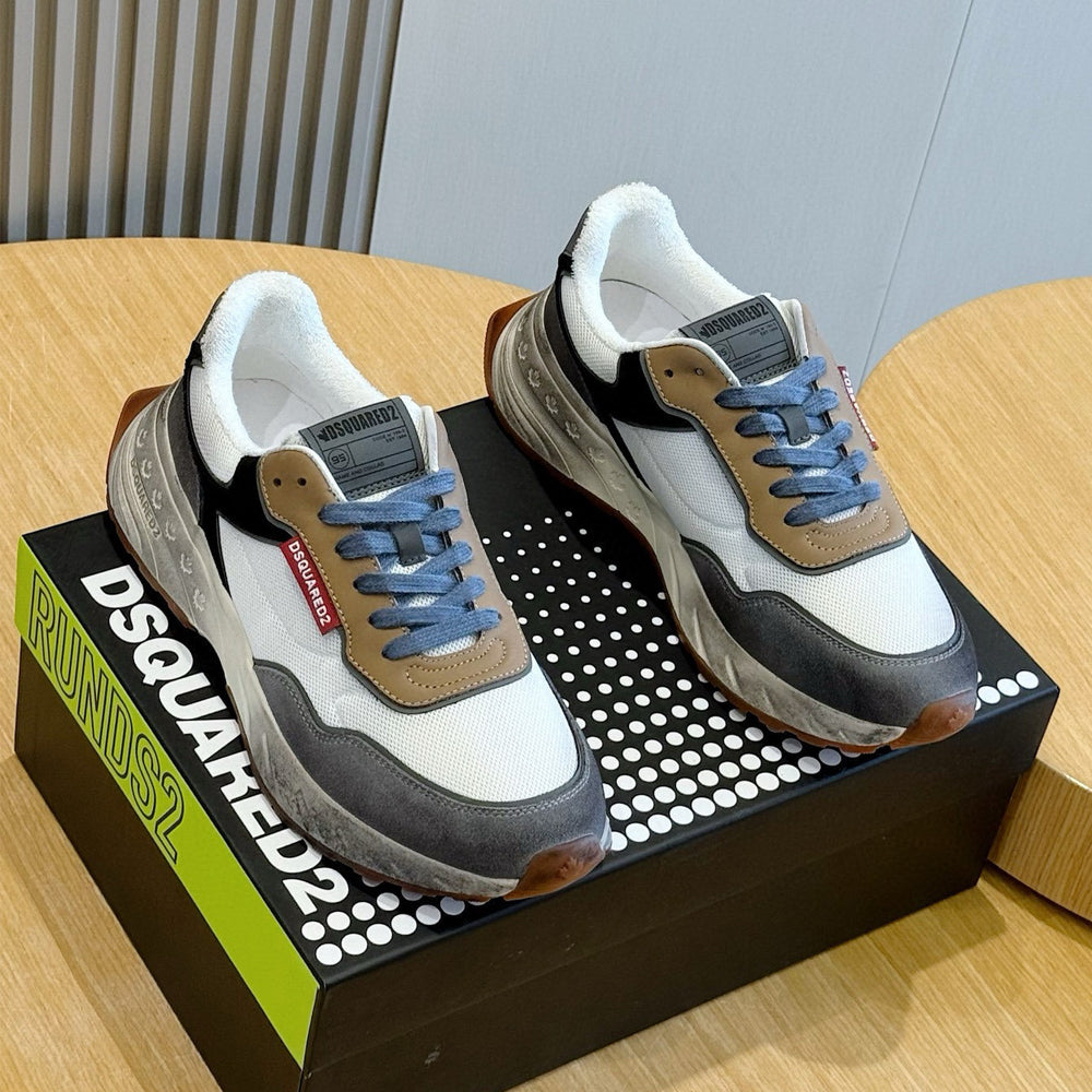 DSQ2 2026 Men's shoe Leather sneakers