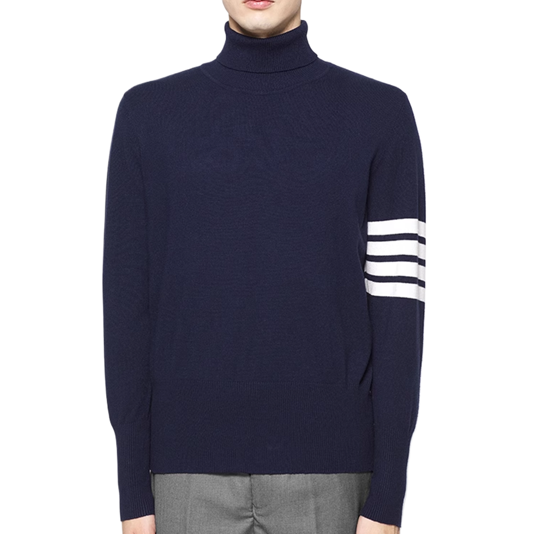 4 Bars Turtleneck Sweater THOM TREND