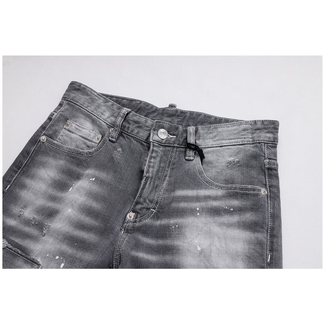 New-DSQ2 Distressed stretch fit Jeans