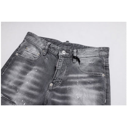 New-DSQ2 Distressed stretch fit Jeans