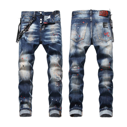 New-DSQ2 Spray paint Jeans