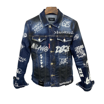 DSQ2 2025 Distressed Denim Jacket
