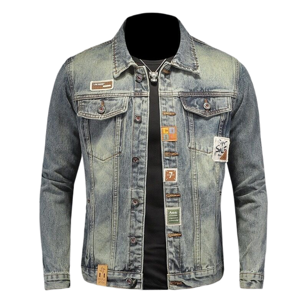New-DSQ2 Distressed Denim Jacket