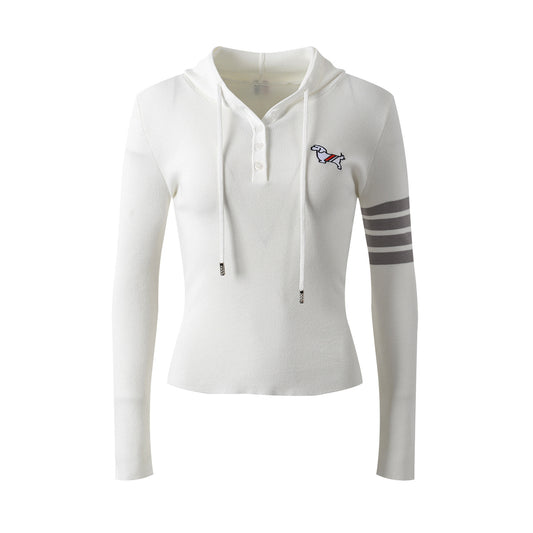 2025SS Wool Slim-fit Hooded Sweatshirt