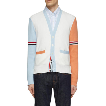 Color matching Wool Cardigan THOM TREND